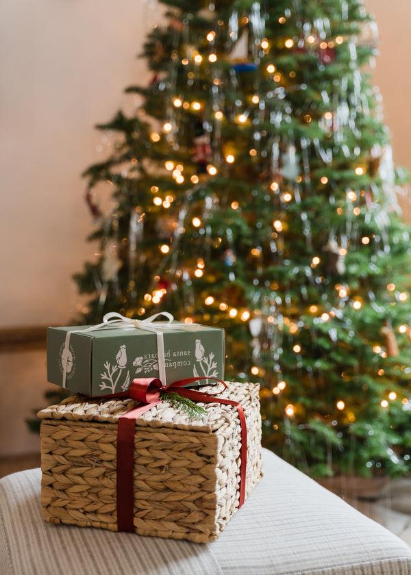 Cozy Holiday Gift Basket with Logo Tumbler