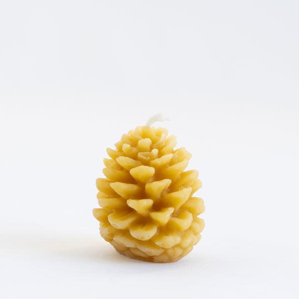 Pine Cone Beeswax Candles - Small